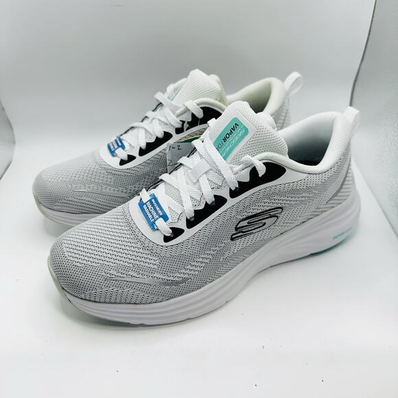 Skechers Womens Sneakers Size 7 White Gray Vapor Foam Memory Foam Walking - Picture 3 of 7